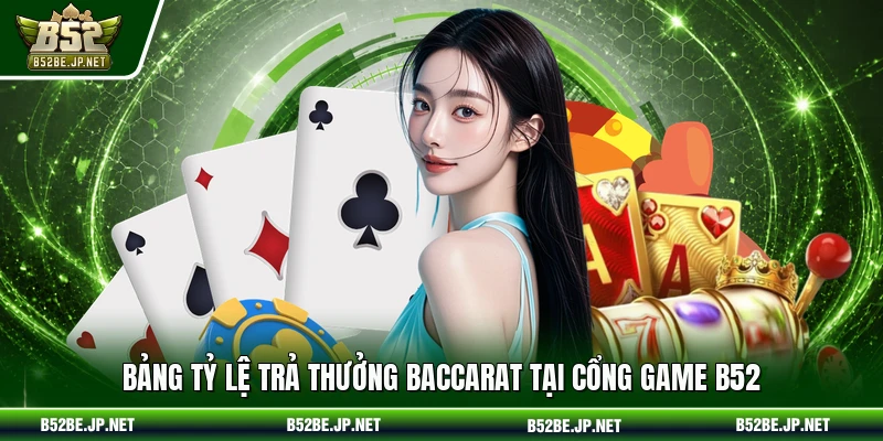 Bảng tỷ lệ trả thưởng Baccarat tại cổng game B52